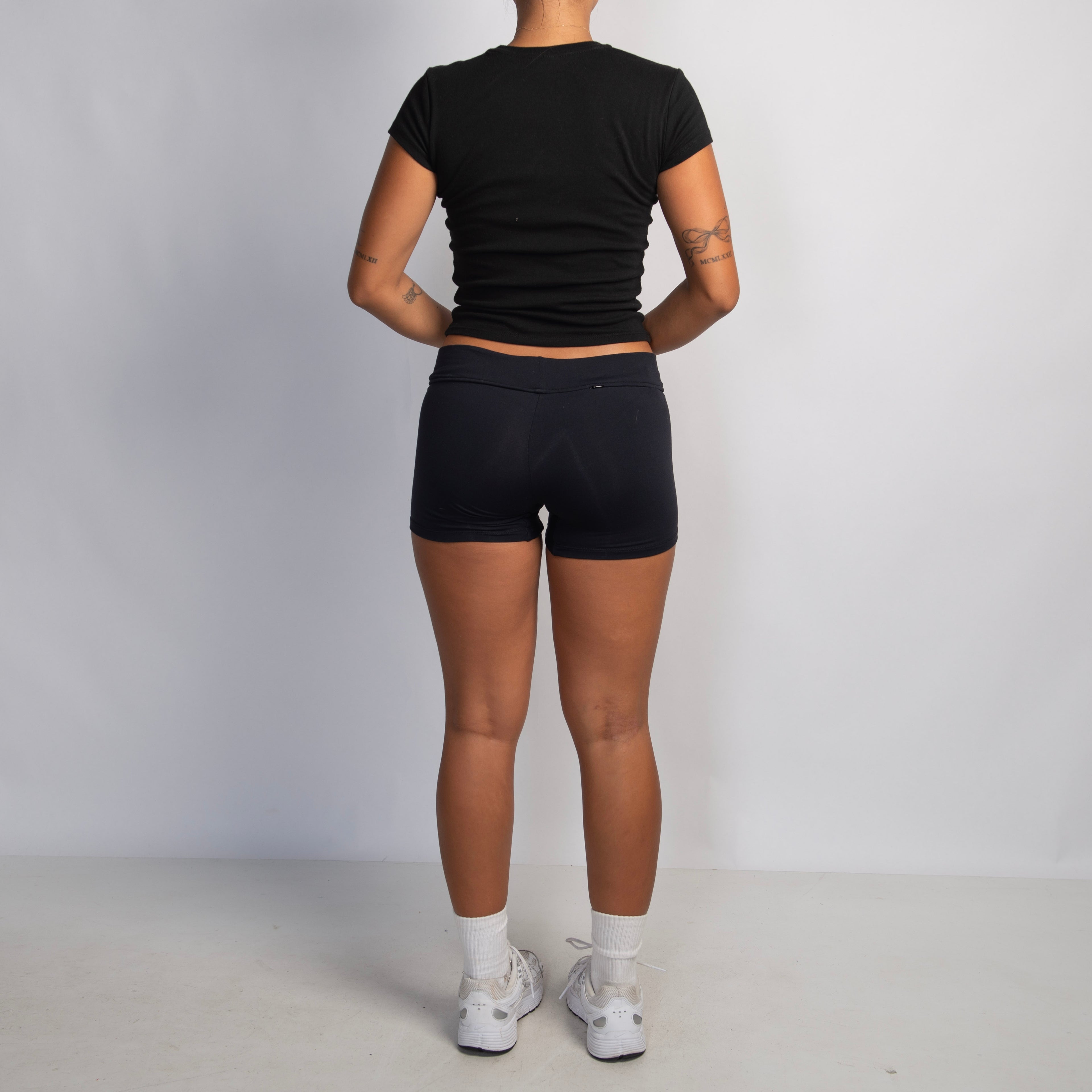 BLACK MICRO SHORTS