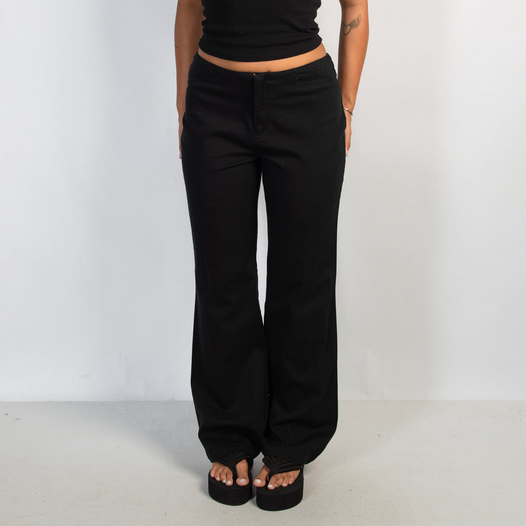 BLACK BOOTCUT TROUSERS