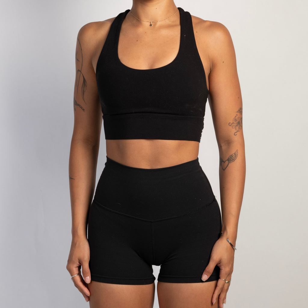 BLACK SPORTS BRA