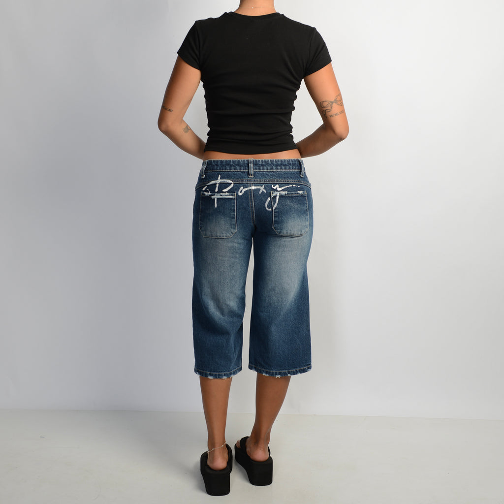 KICK FLARE CAPRI JEANS