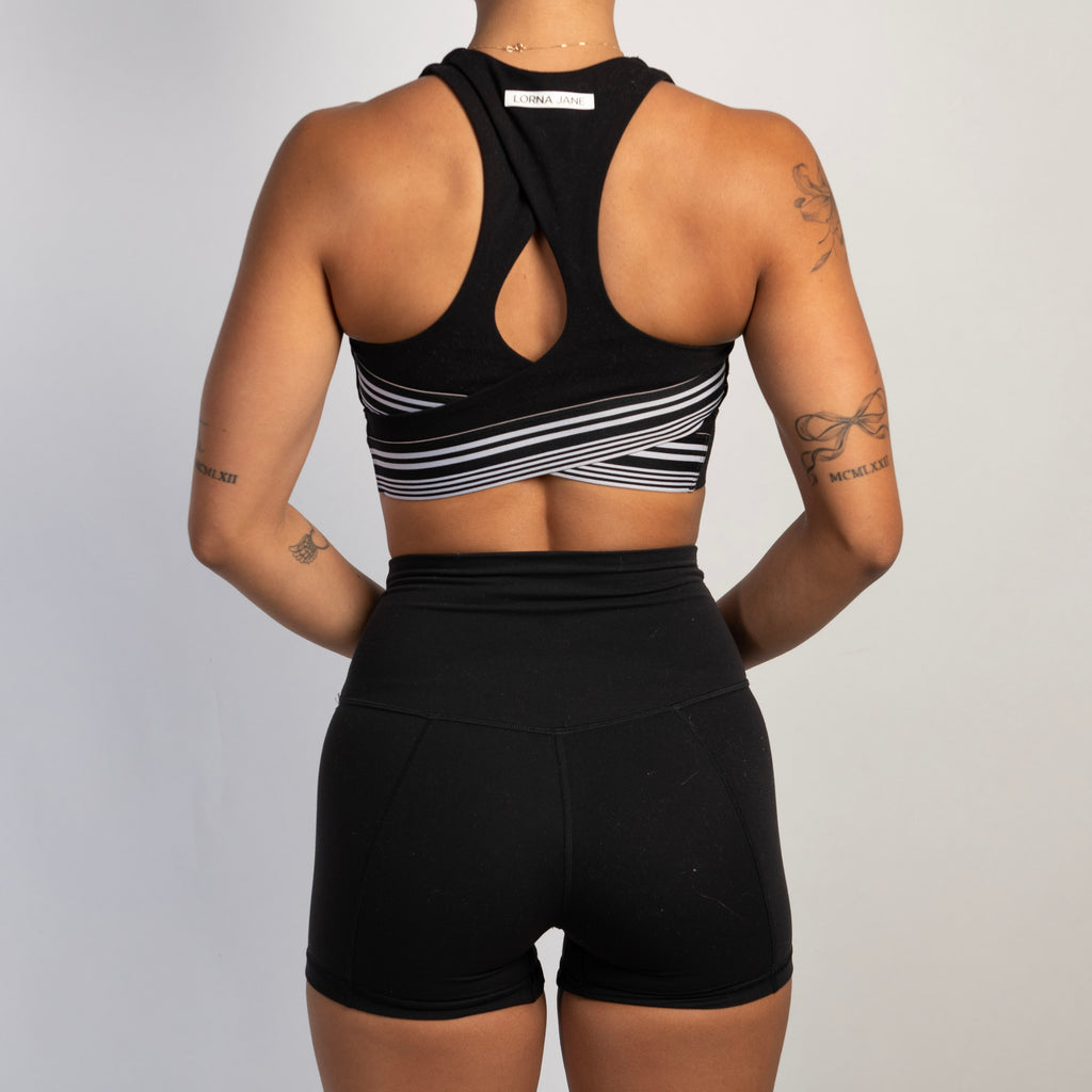 BLACK SPORTS BRA