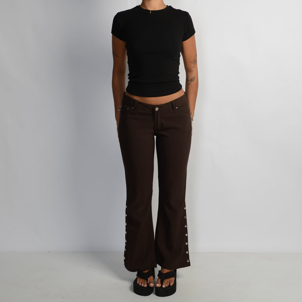 BROWN BOOTCUT TROUSERS