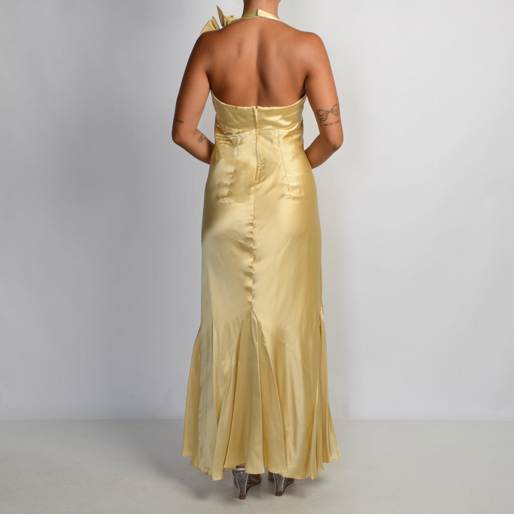 GOLD SILK GOWN