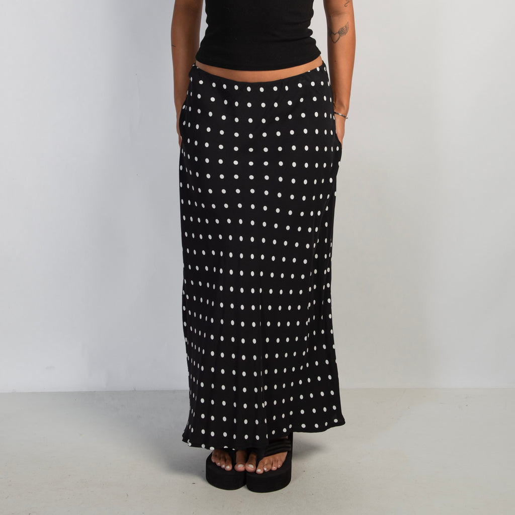 POLKA DOT MAXI SKIRT