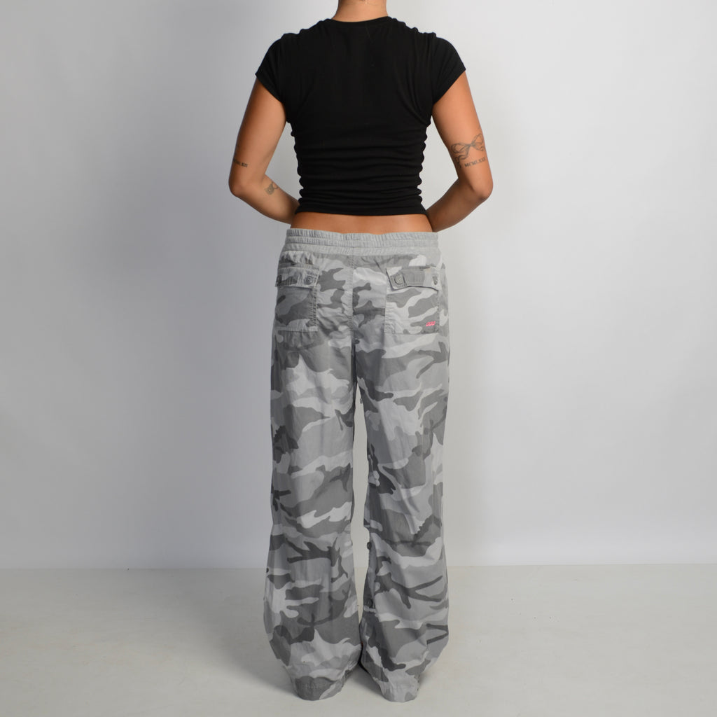 GREY CAMOUFLAGE CARGO PANTS