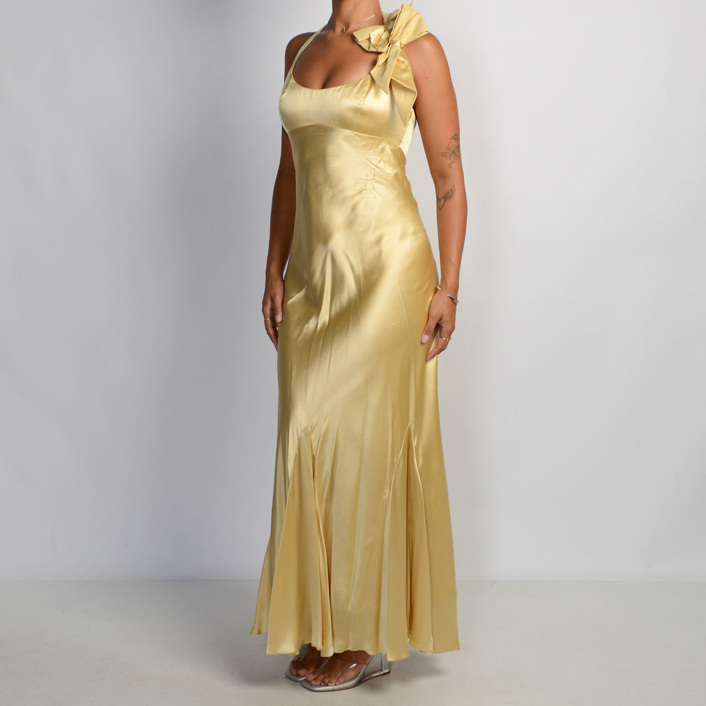 GOLD SILK GOWN