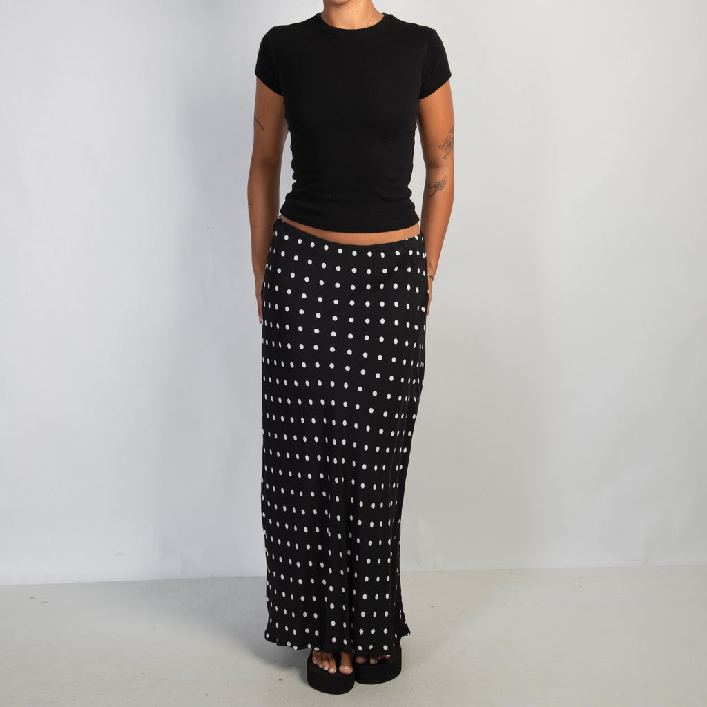 POLKA DOT MAXI SKIRT