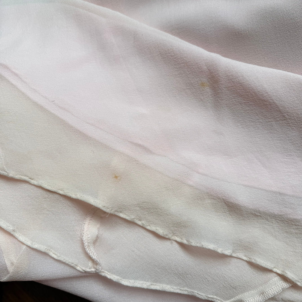 BABY PINK STRAPLESS SILK GOWN