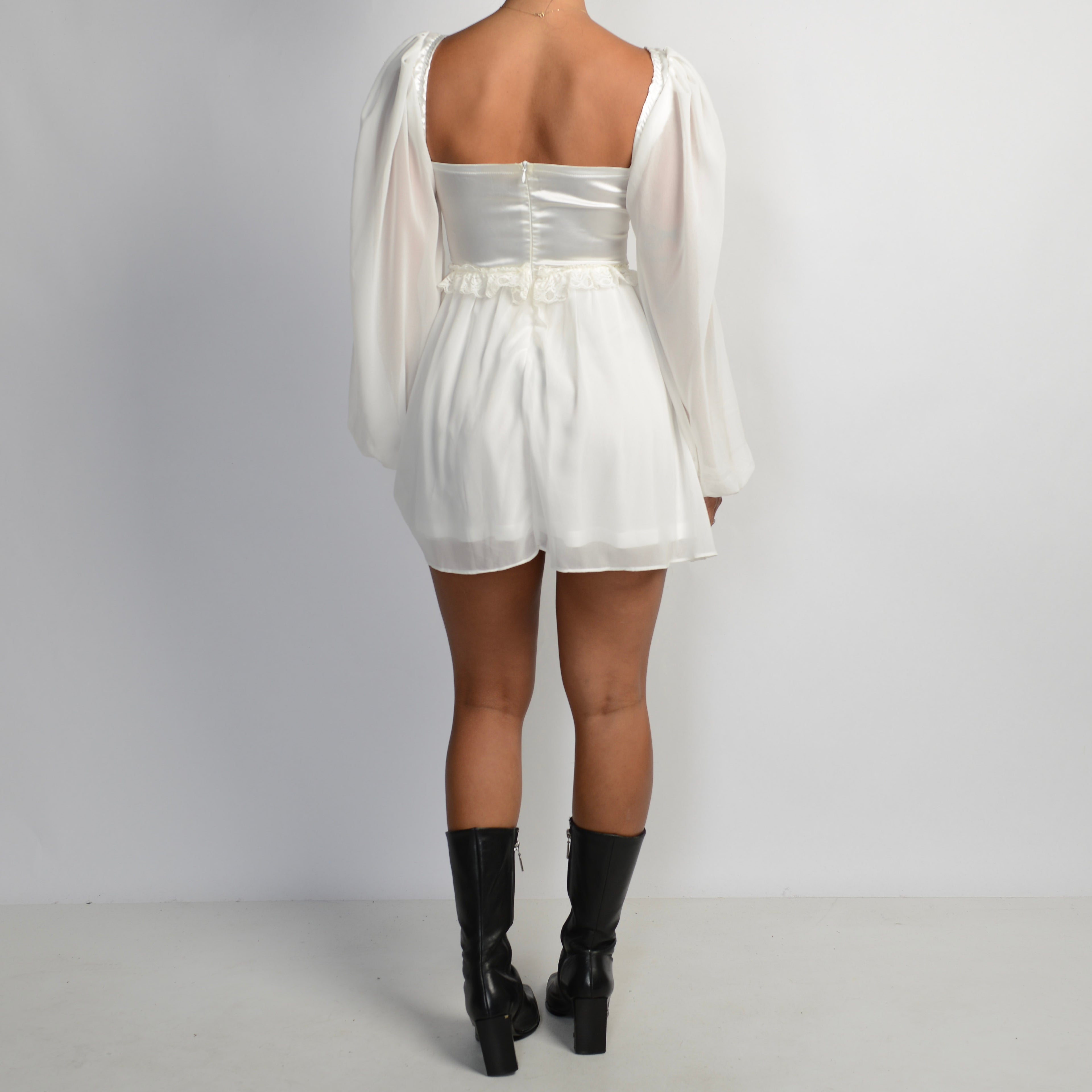 OFF WHITE MILKMAID DRESS