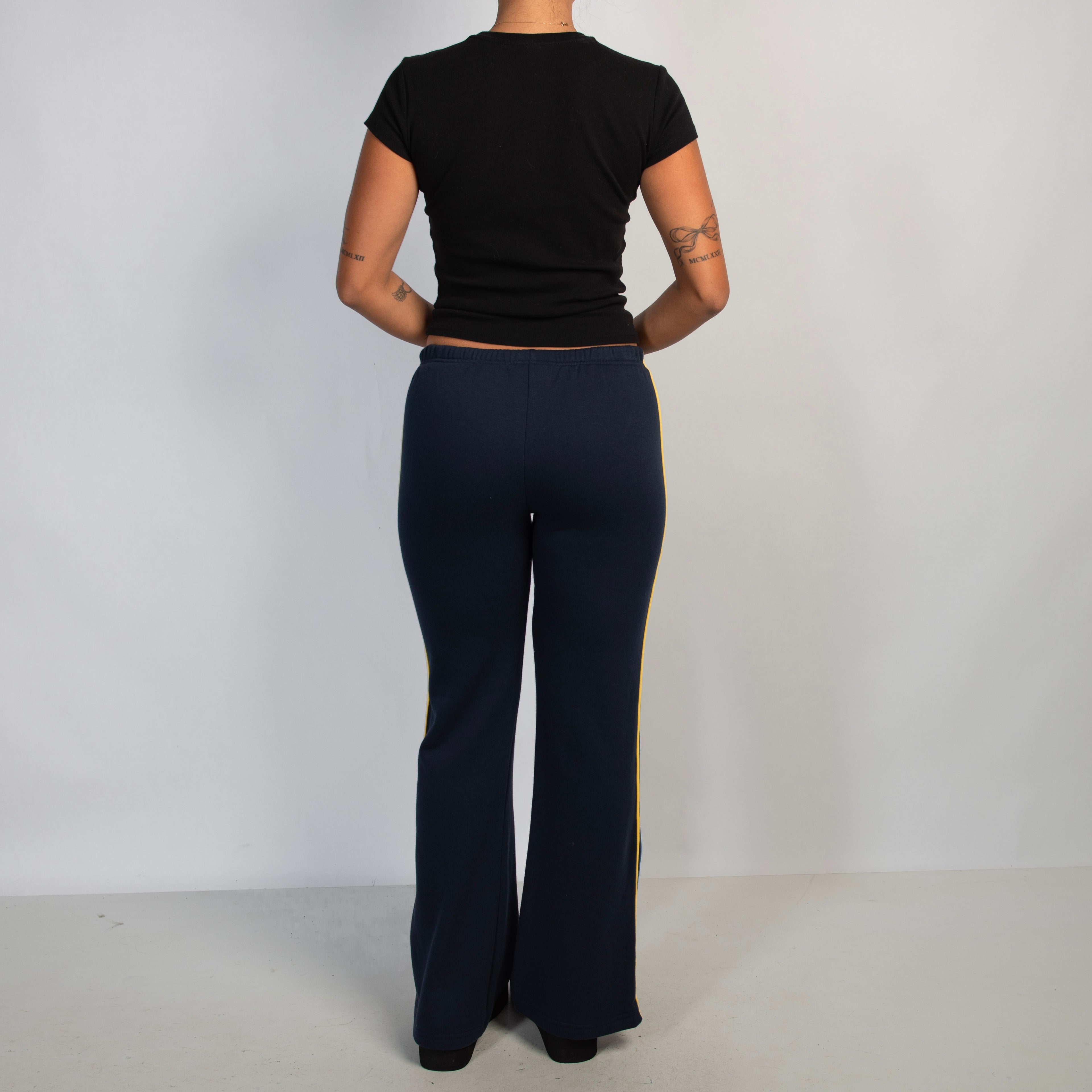 NAVY BOOTLEG LOUNGE PANTS