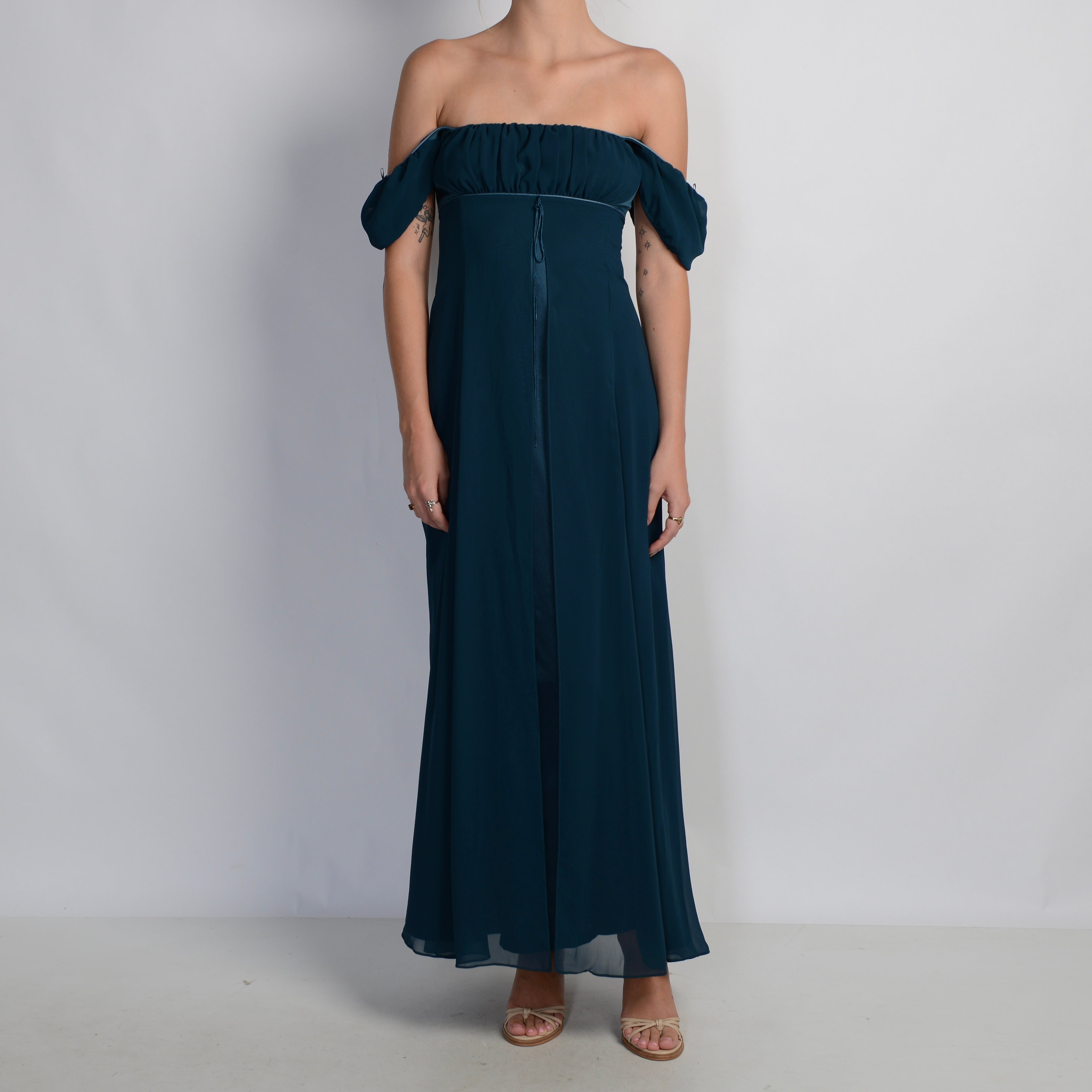 MOSS EMPIRE WAIST GOWN