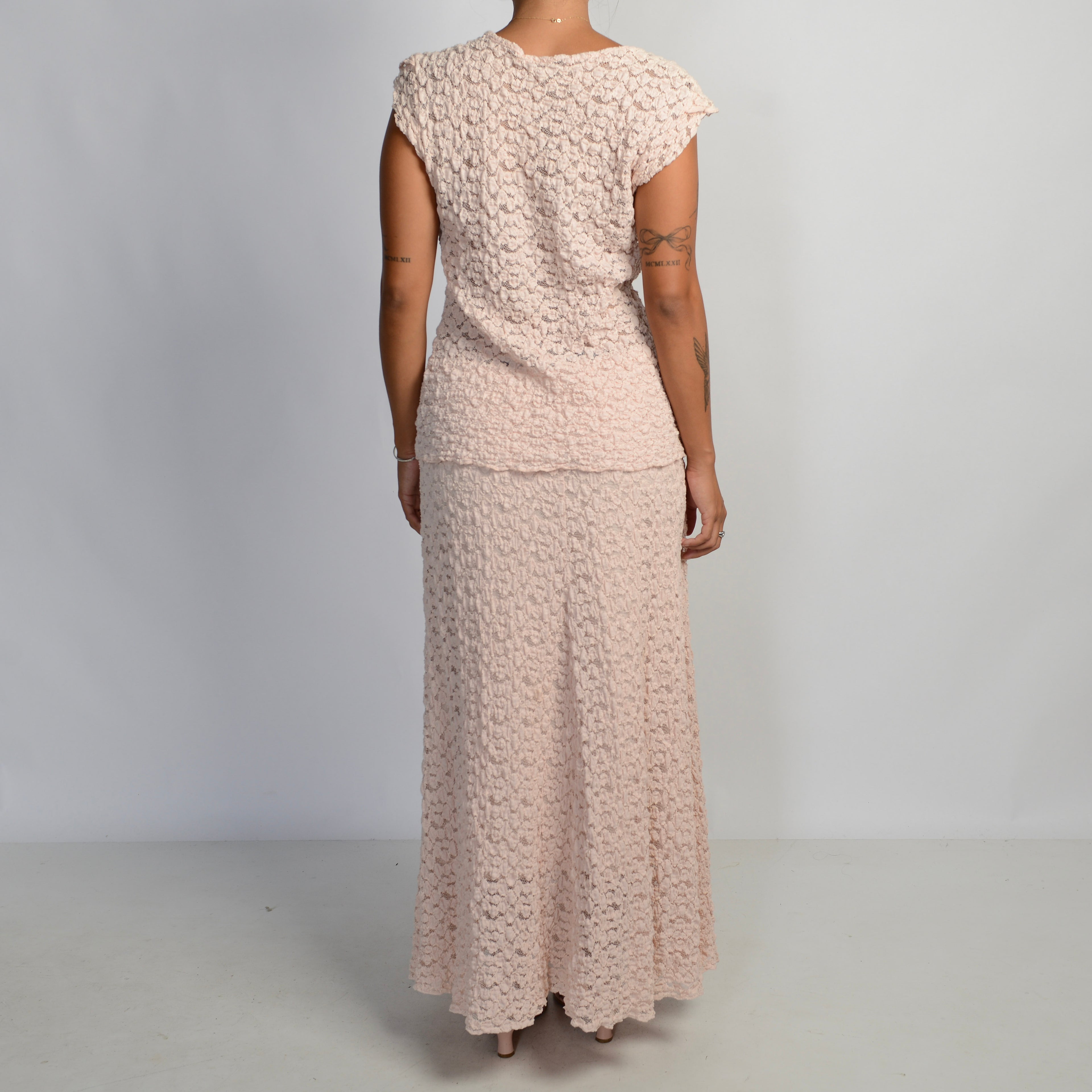 PINK TEXTURED 2 PIECE SET