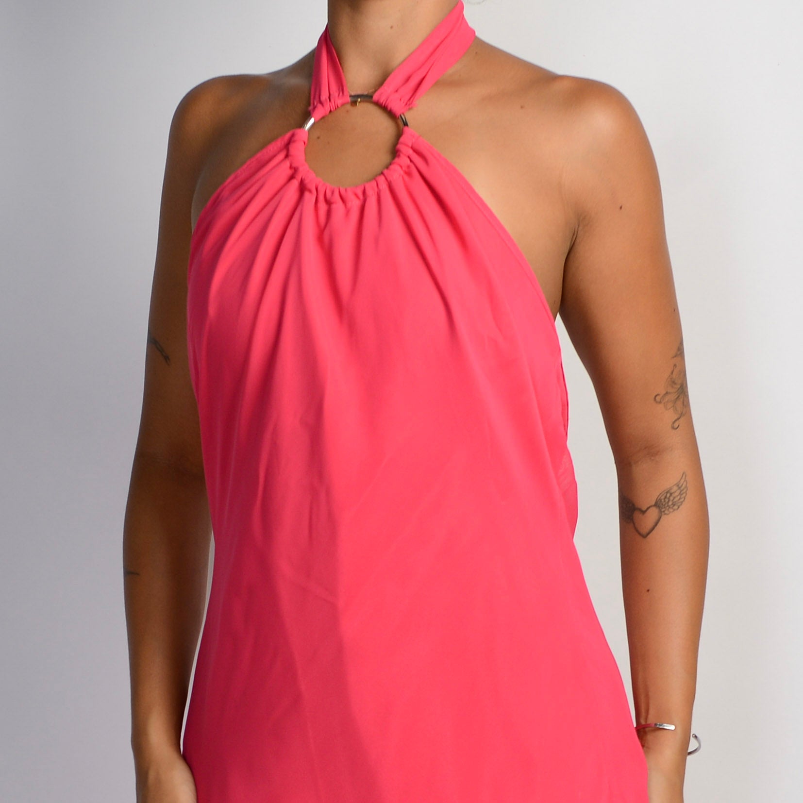 HOT PINK O RING DRESS