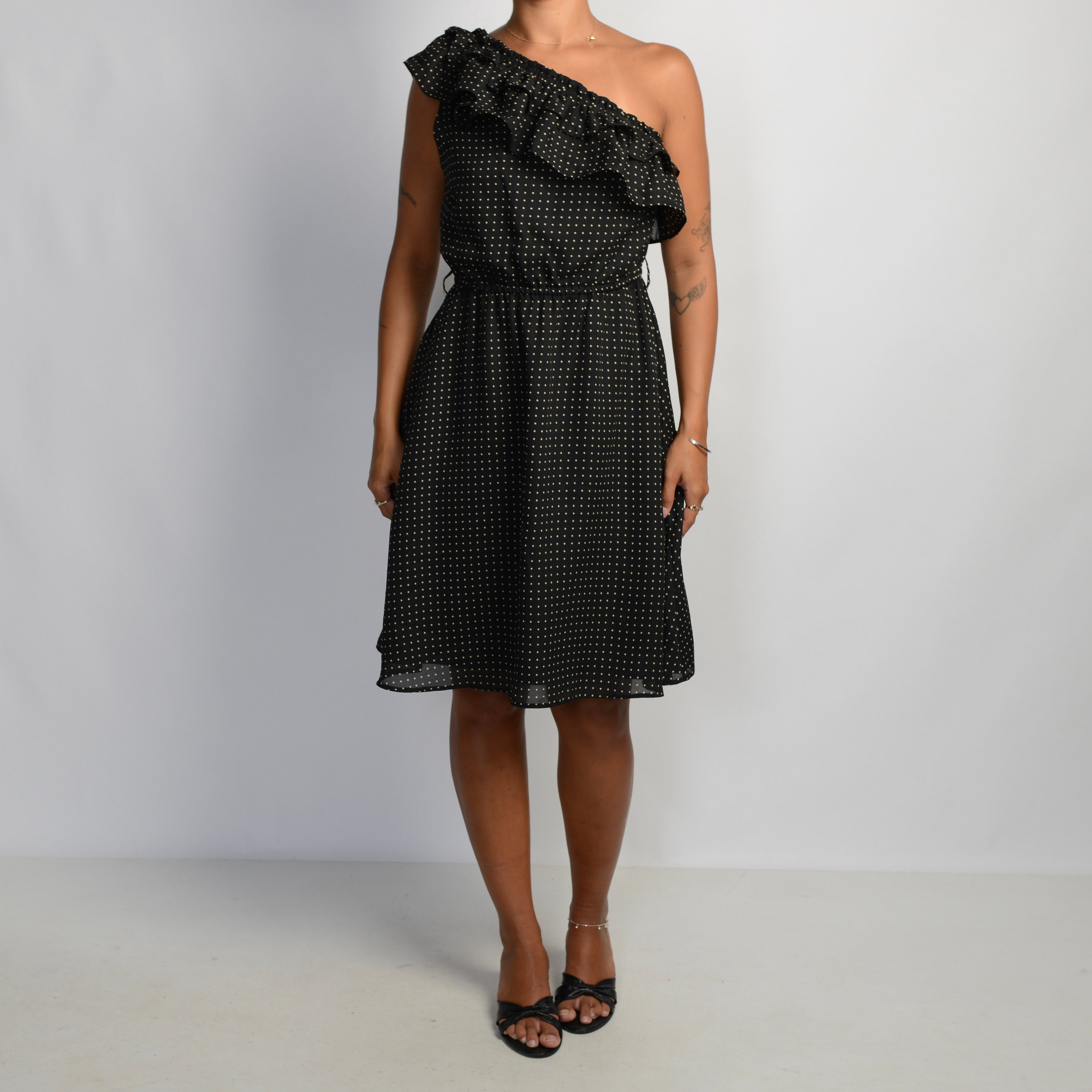 RUFFLE POLKA DOT DRESS