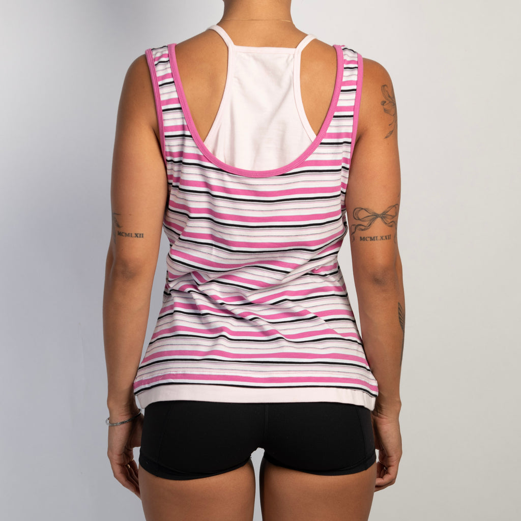 PINK STRIPE TANK TOP