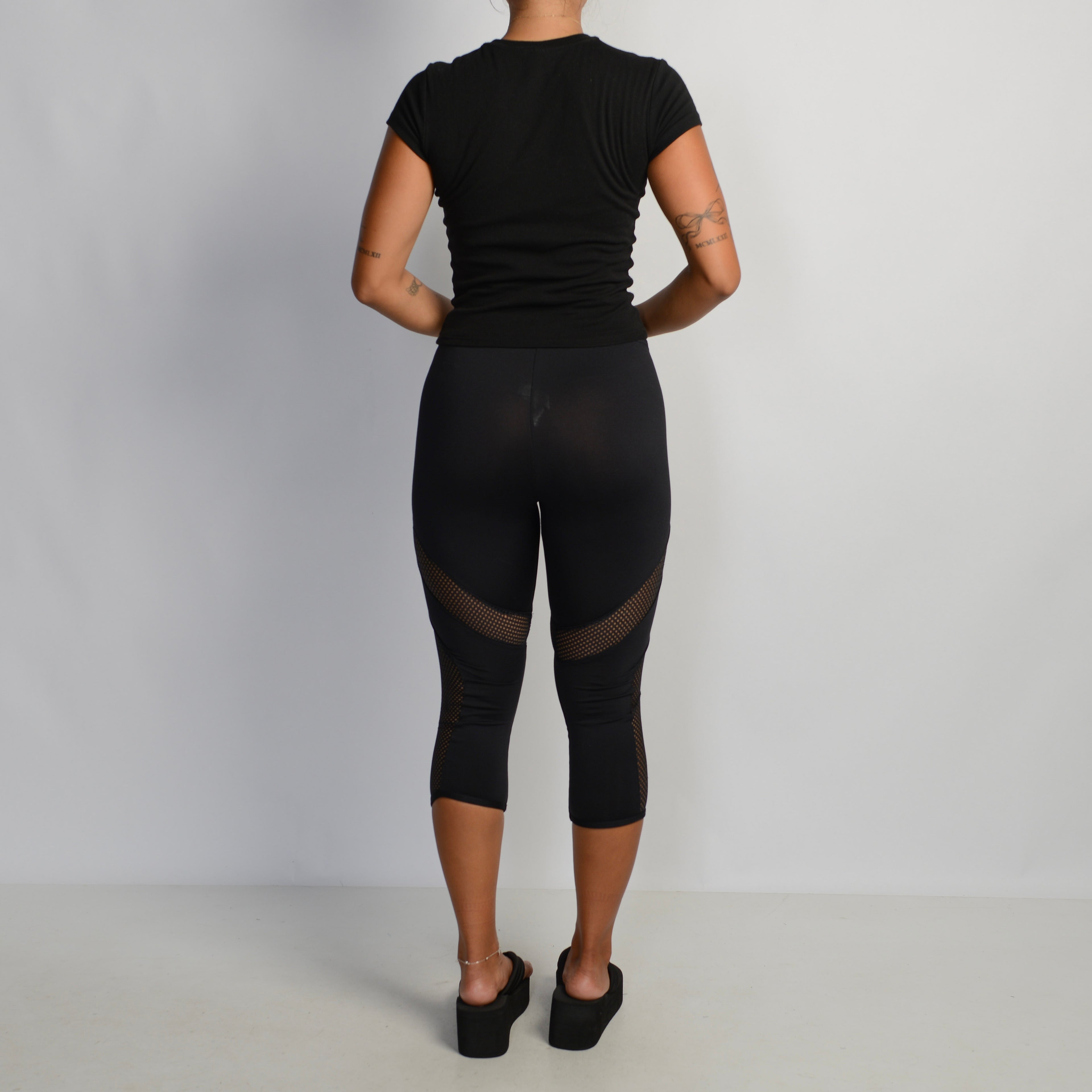 BLACK CROP TIGHTS