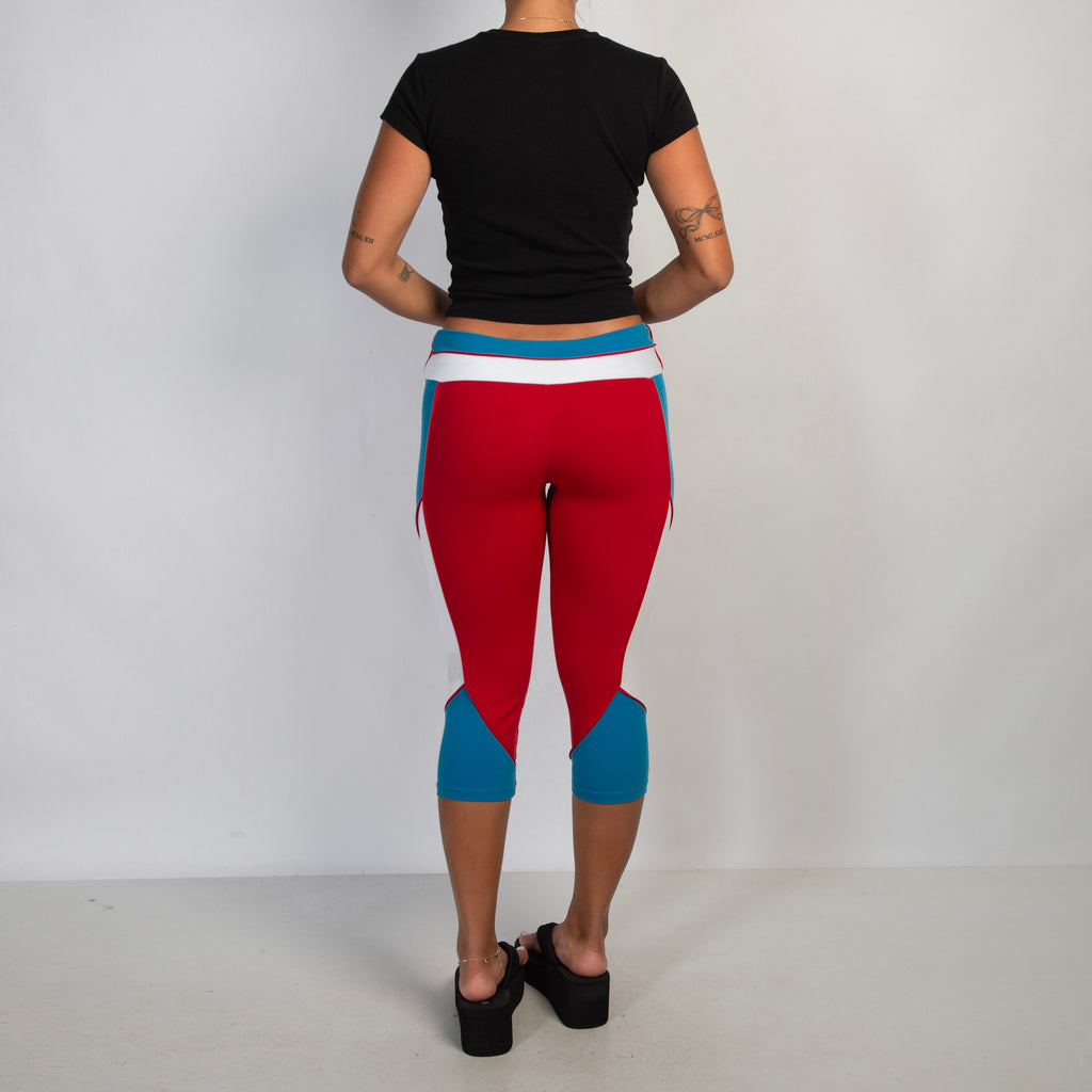 COLOUR BLOCK CAPRI TIGHTS