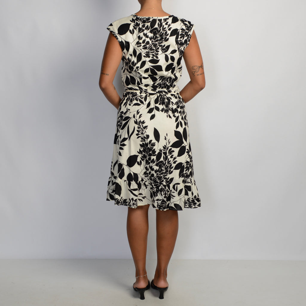 FLORAL WRAP DRESS