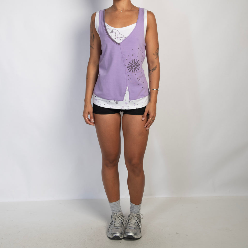 PURPLE COTTON TANK TOP