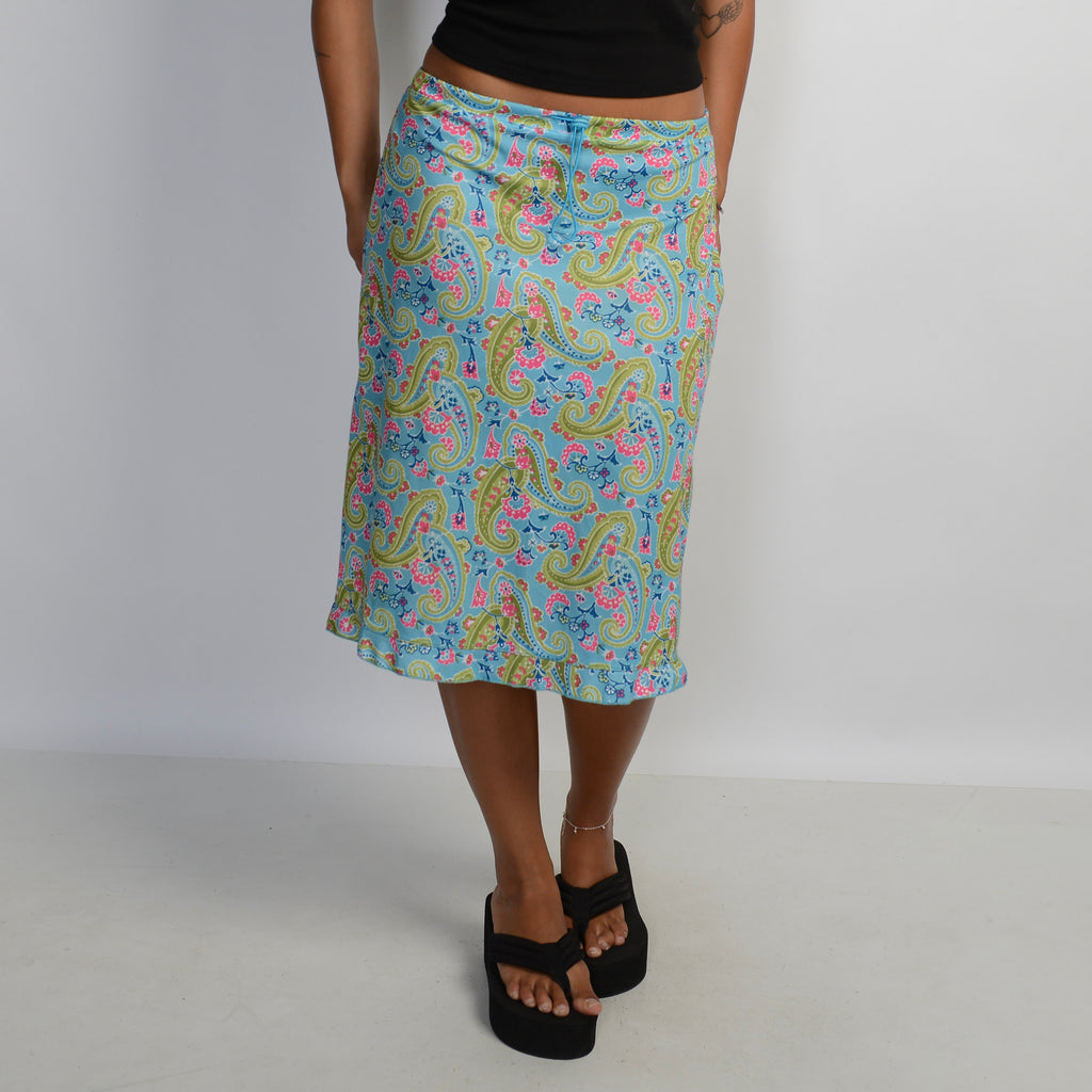 PAISLEY MIDI SKIRT