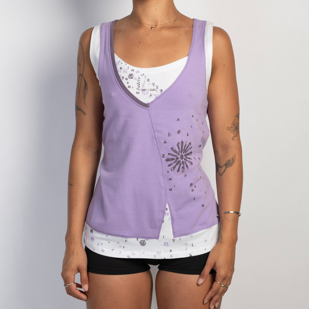 PURPLE COTTON TANK TOP