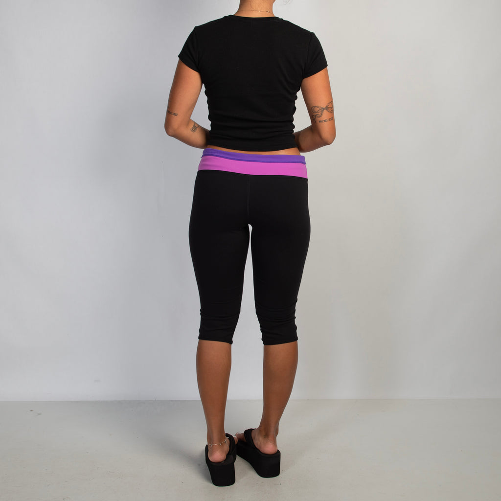 FUCHSIA WAIST CROP TIGHTS