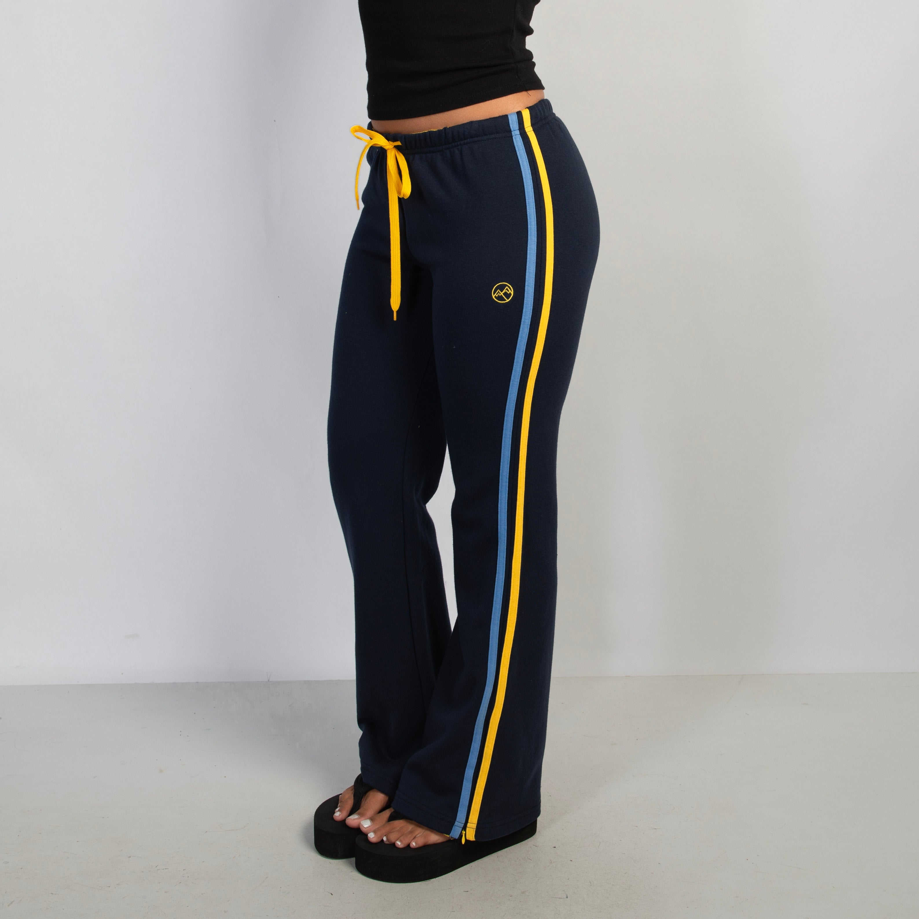 NAVY BOOTLEG LOUNGE PANTS