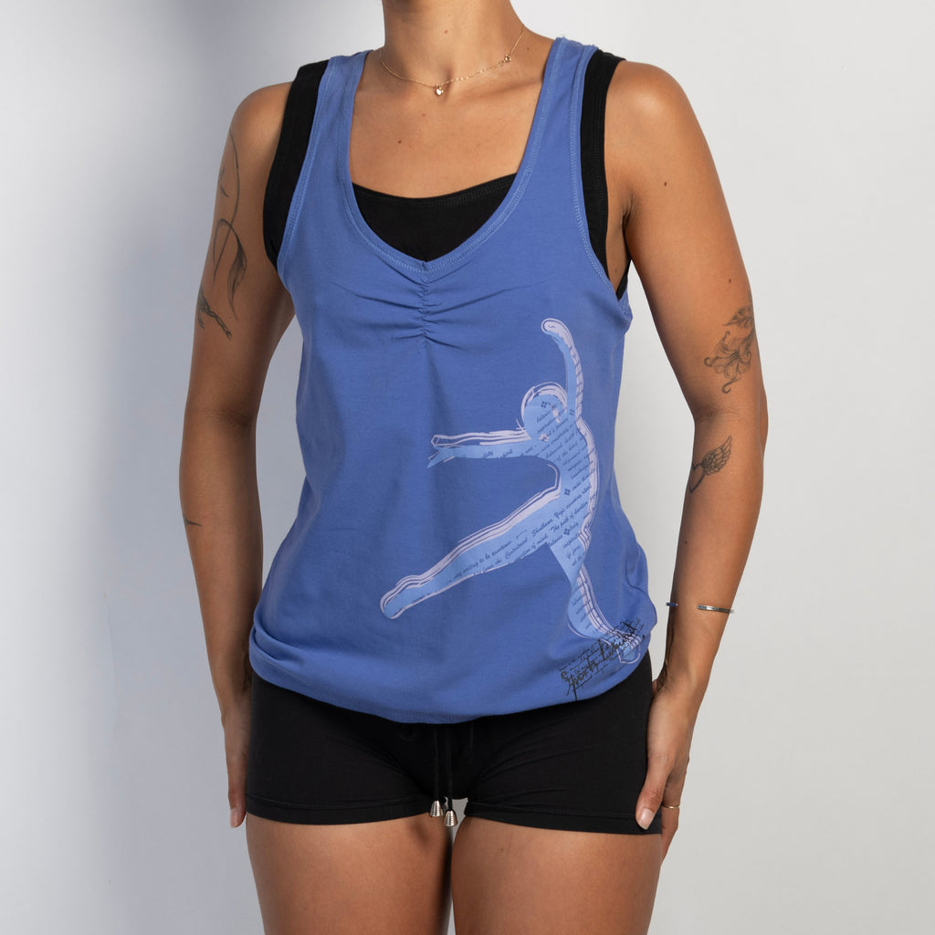 PURPLE DRAWSTRING TOP