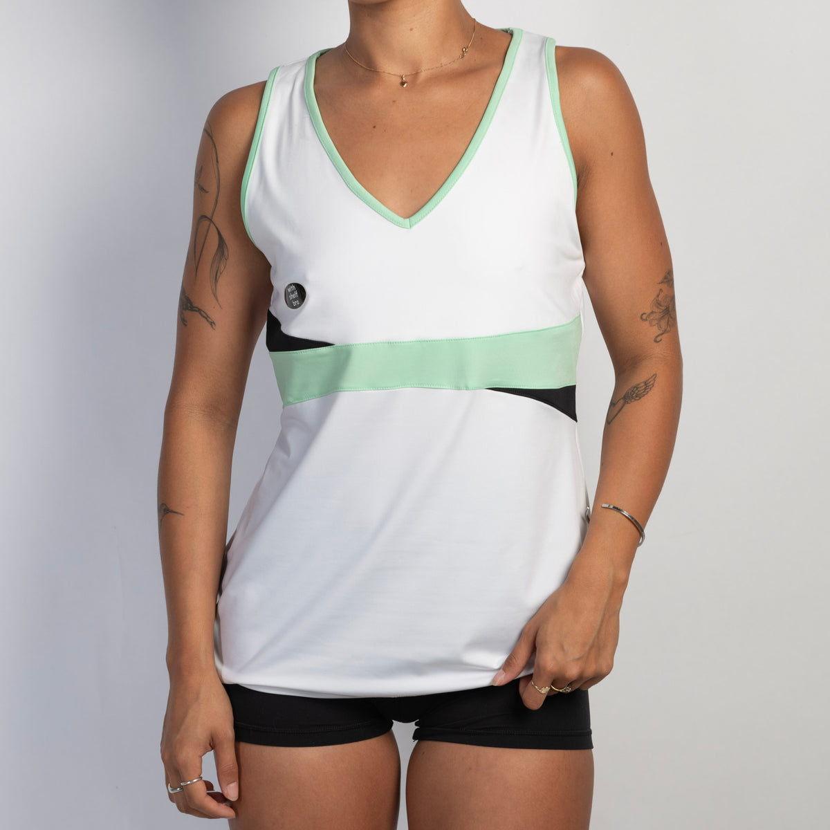 WHITE ACTIVE TANK TOP