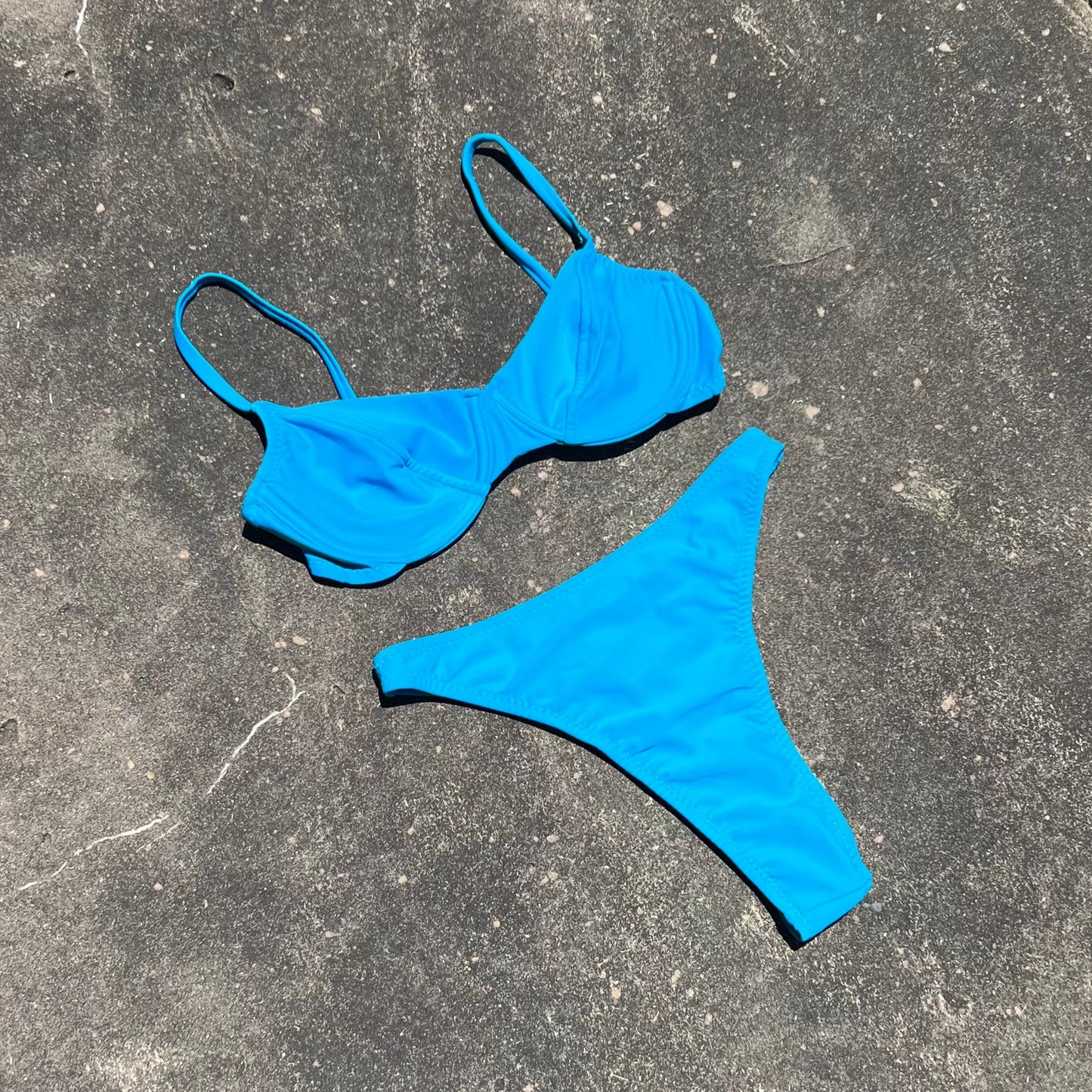 AZURE THONG BIKINI BOTTOM