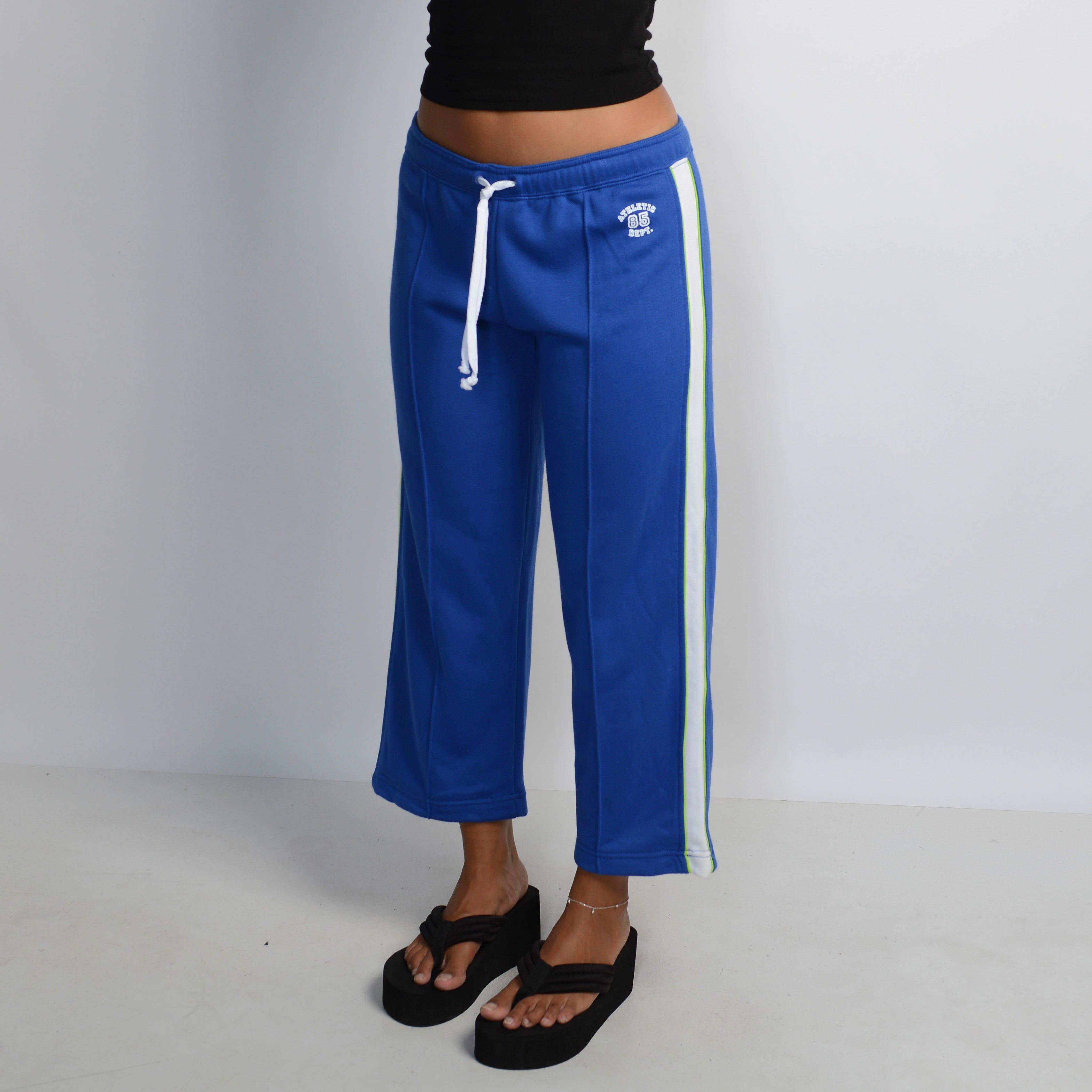 COBALT CROP LOUNGE PANTS
