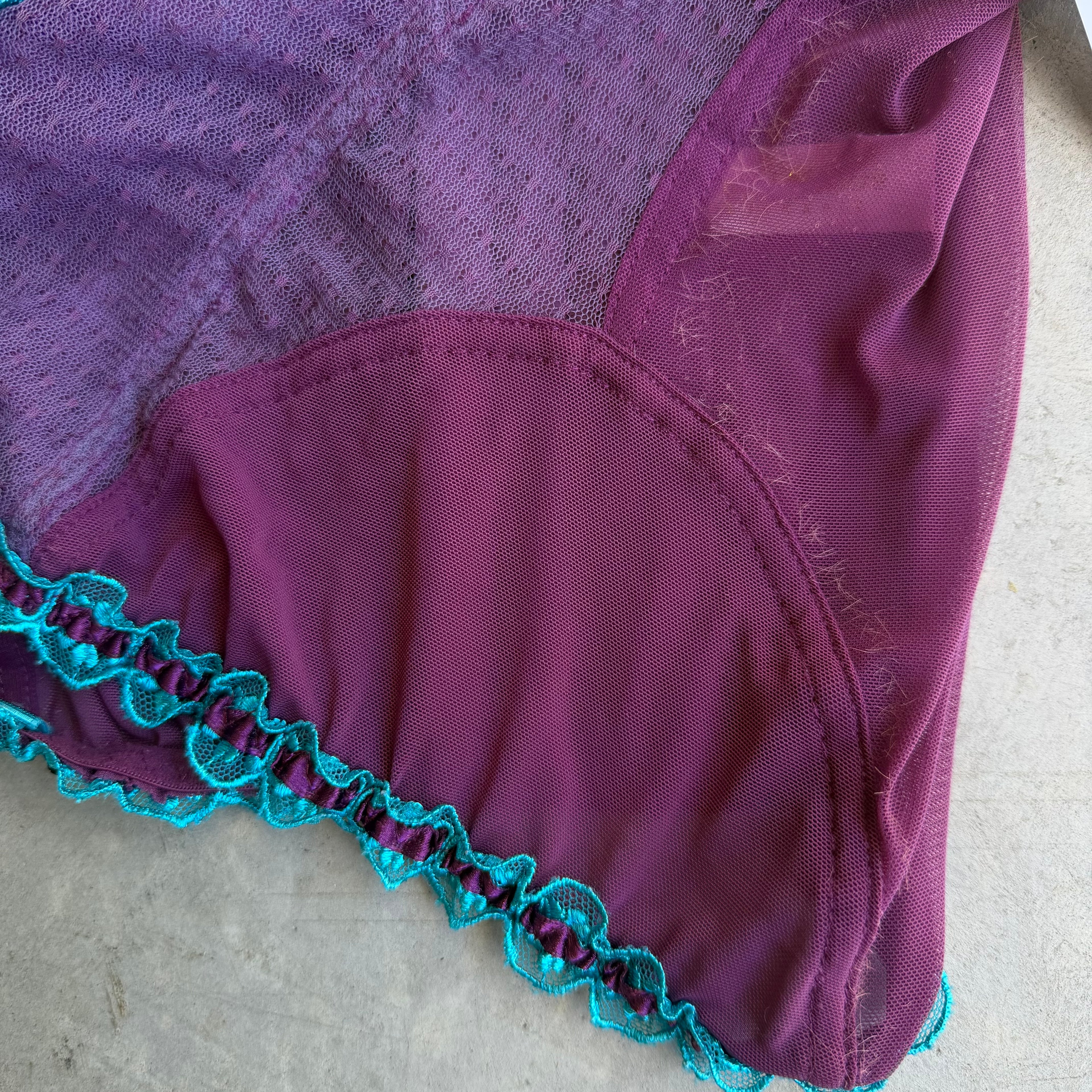PURPLE & TEAL BUSTIER