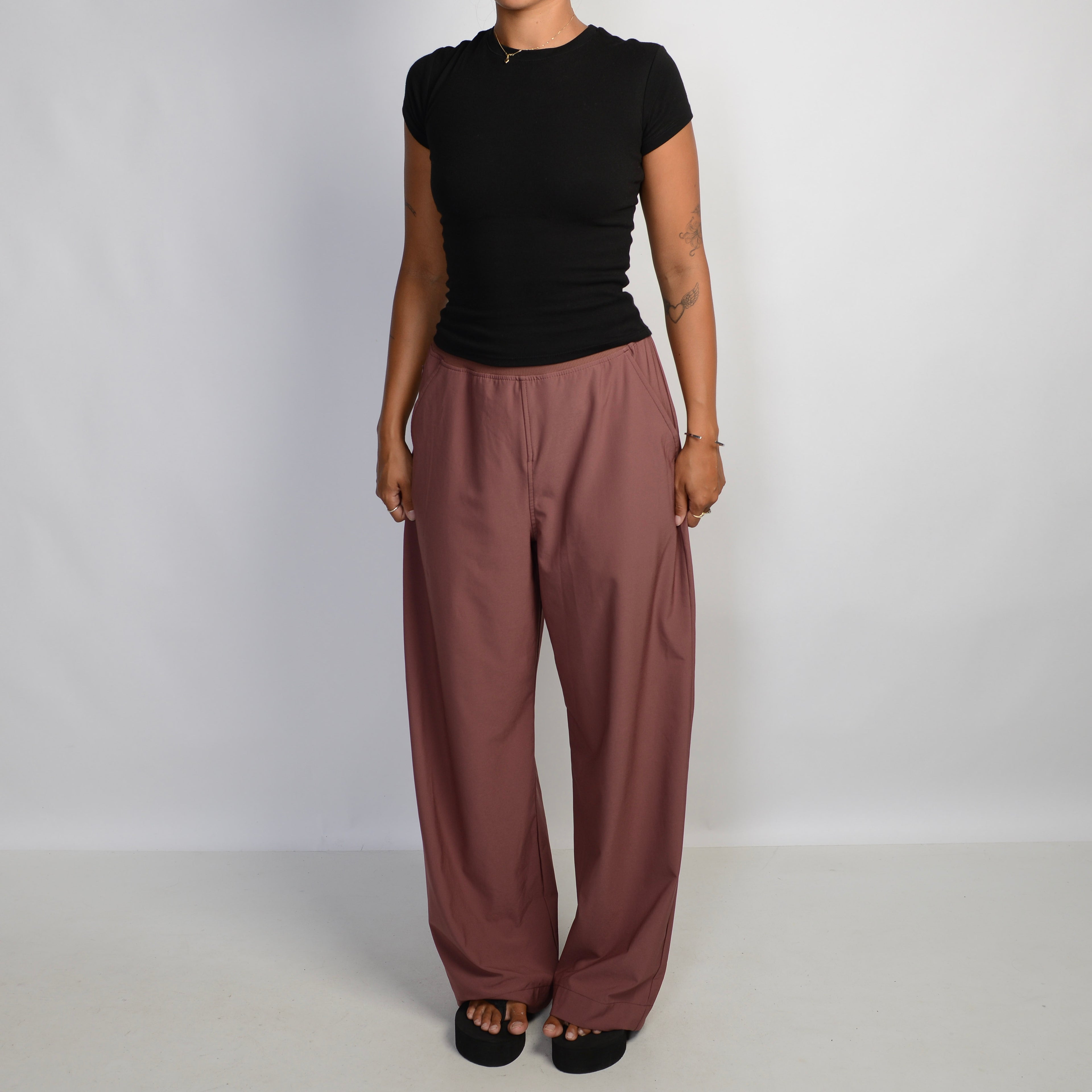 WIDE LEG SPRAY PANTS