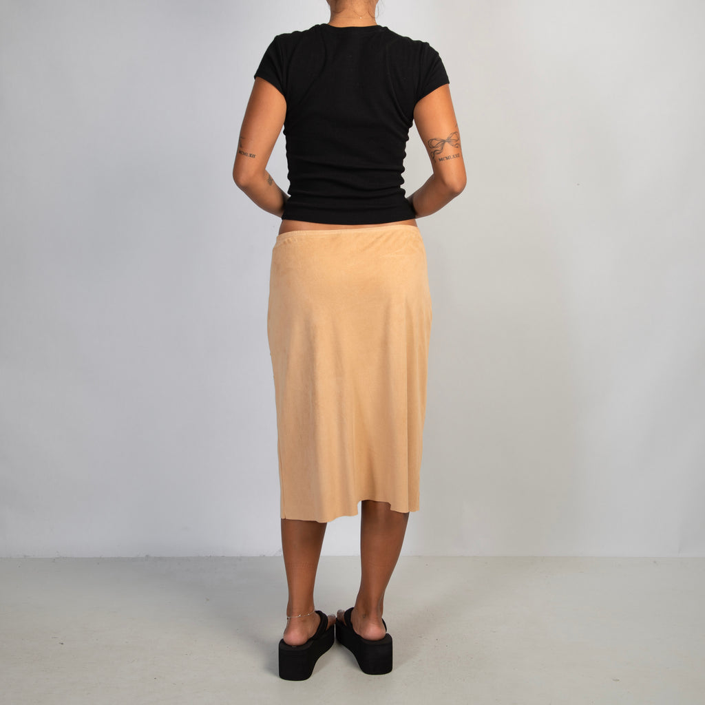SUEDETTE MIDI SKIRT