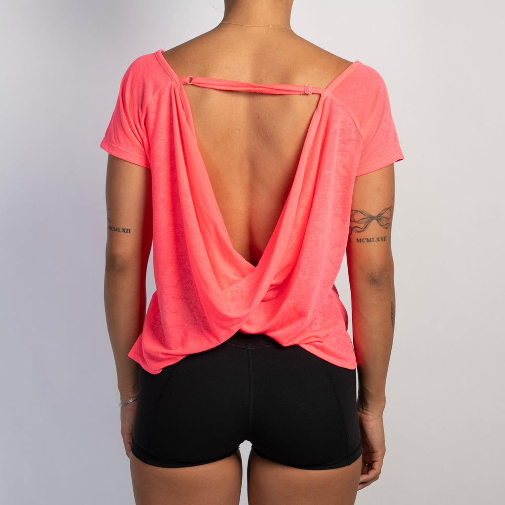 SHEER FLUORO PINK TOP