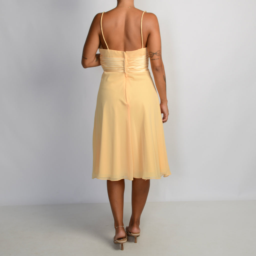 BUTTER YELLOW MIDI DRESS