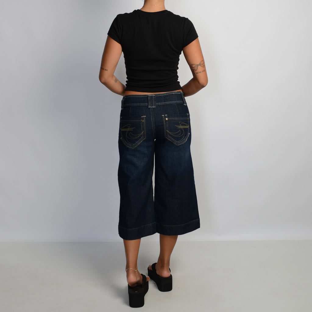 WIDE LEG CROP JEANS