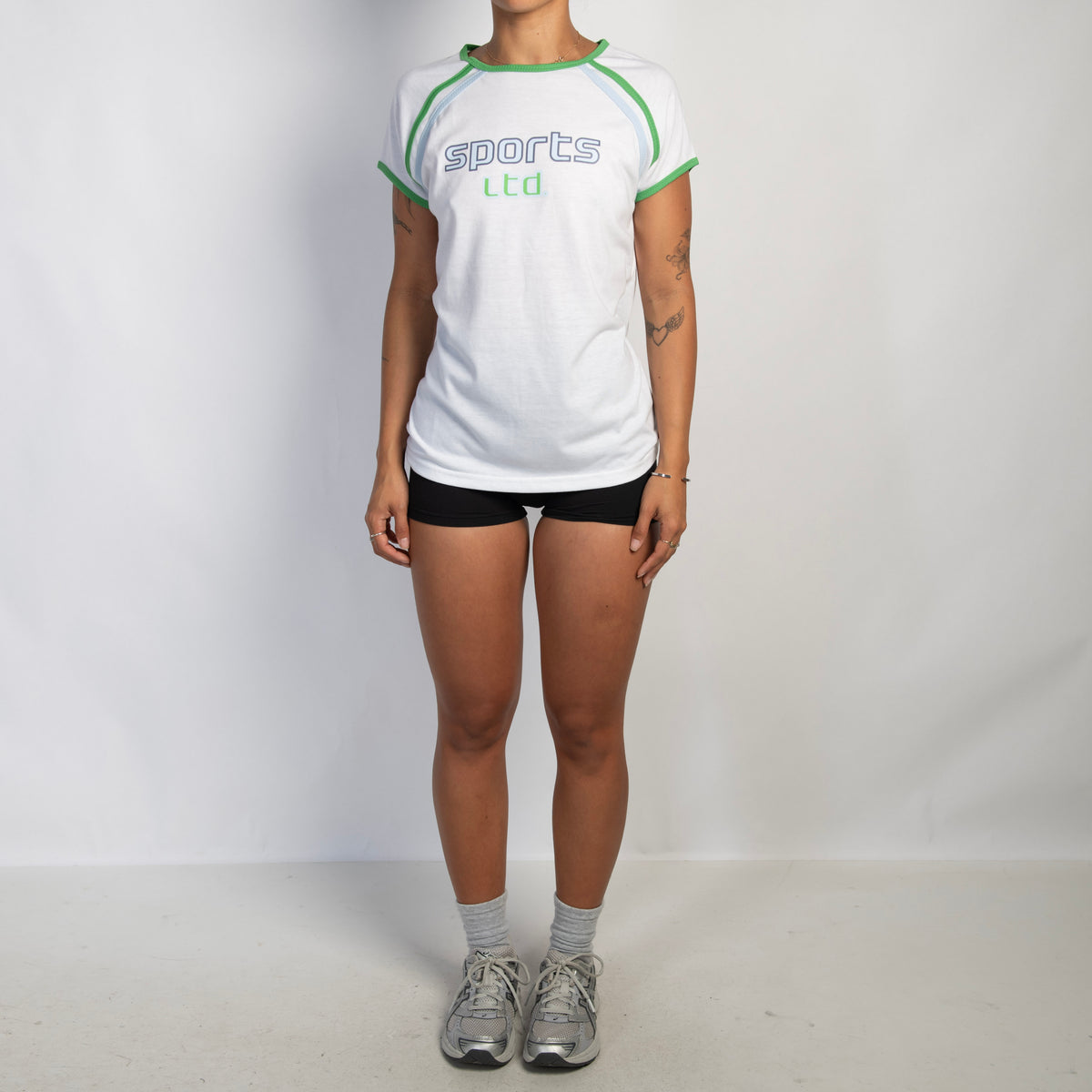 WHITE RAGLAN TEE