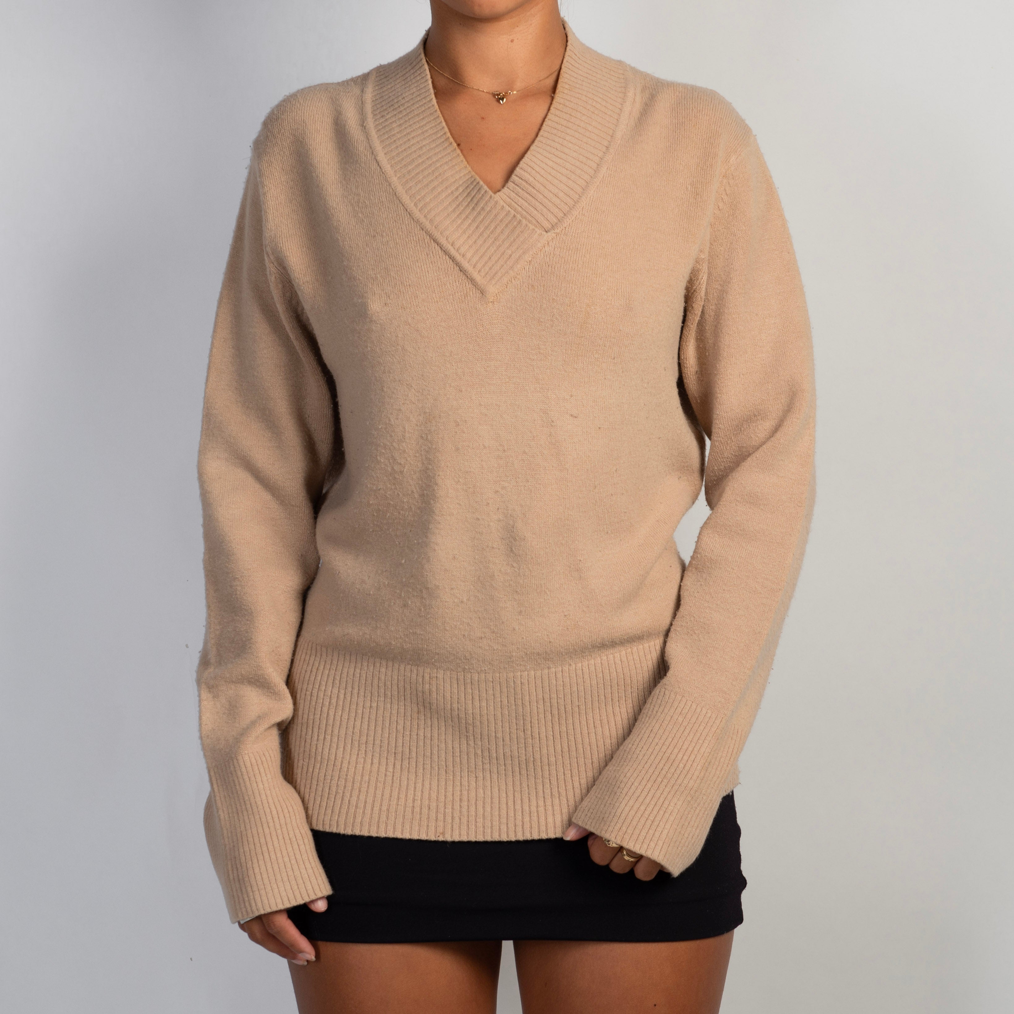 TAN KNIT SWEATER