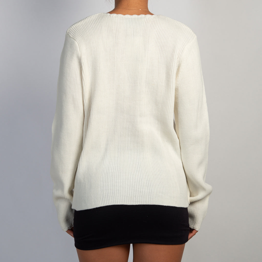 CREAM KNIT CARDIGAN