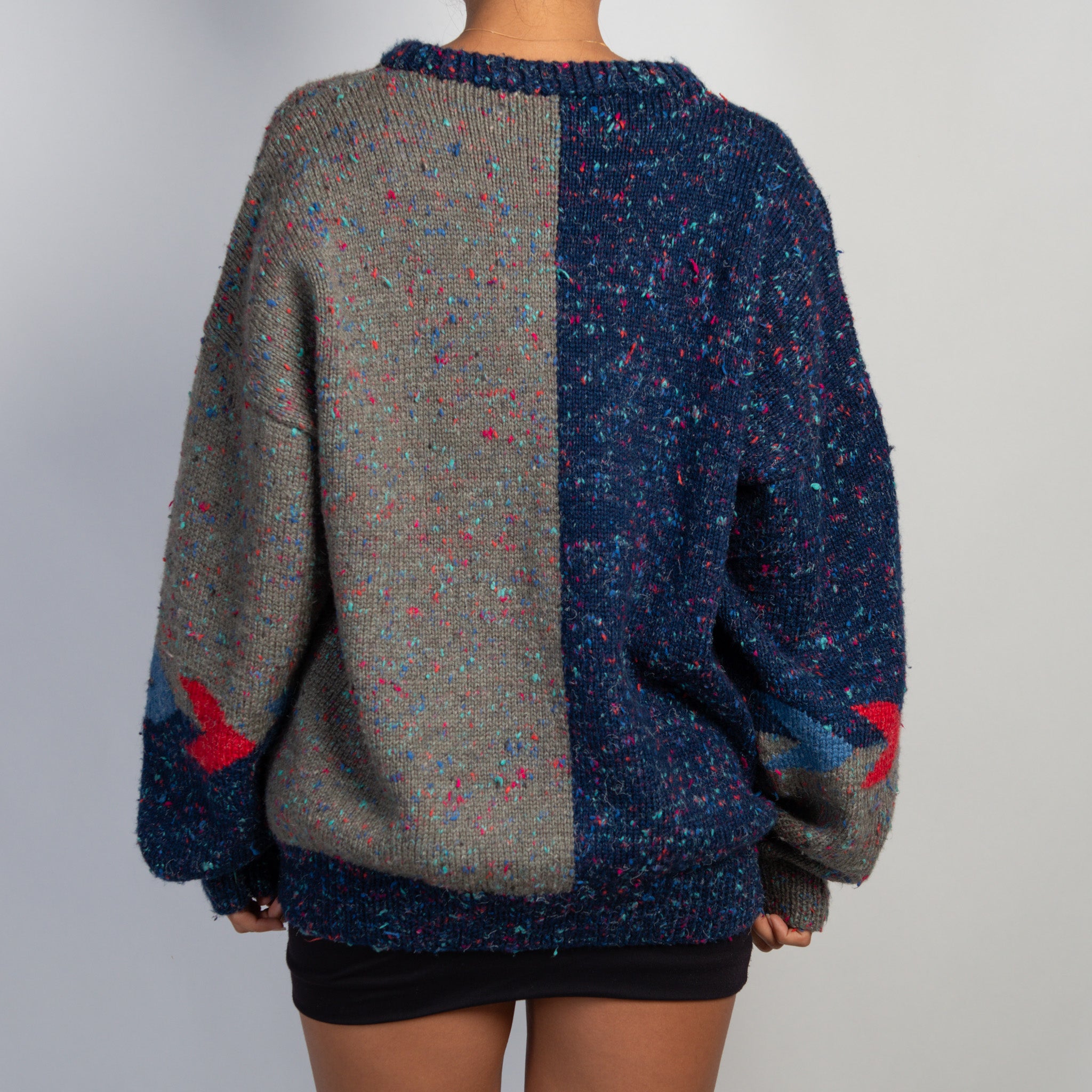 MARLE PATTERN KNIT SWEATER