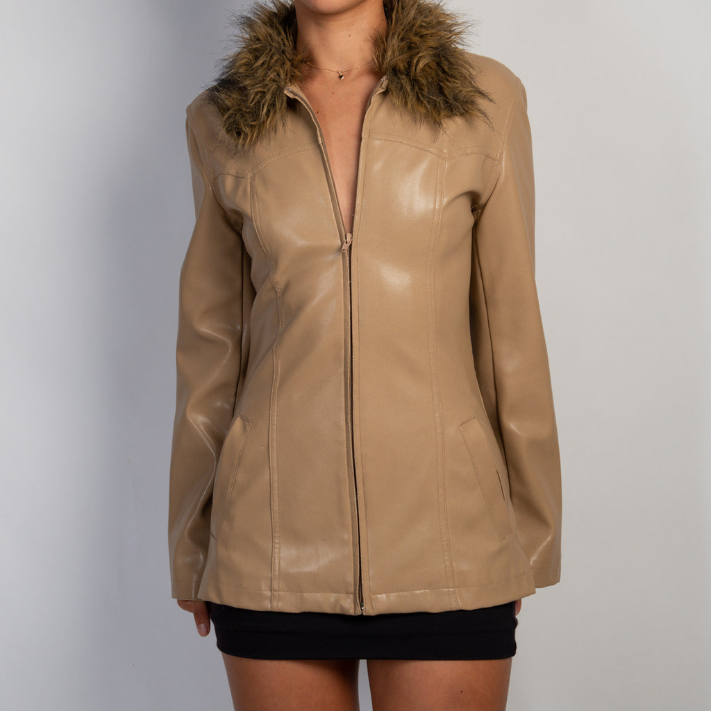 FAUX LEATHER JACKET