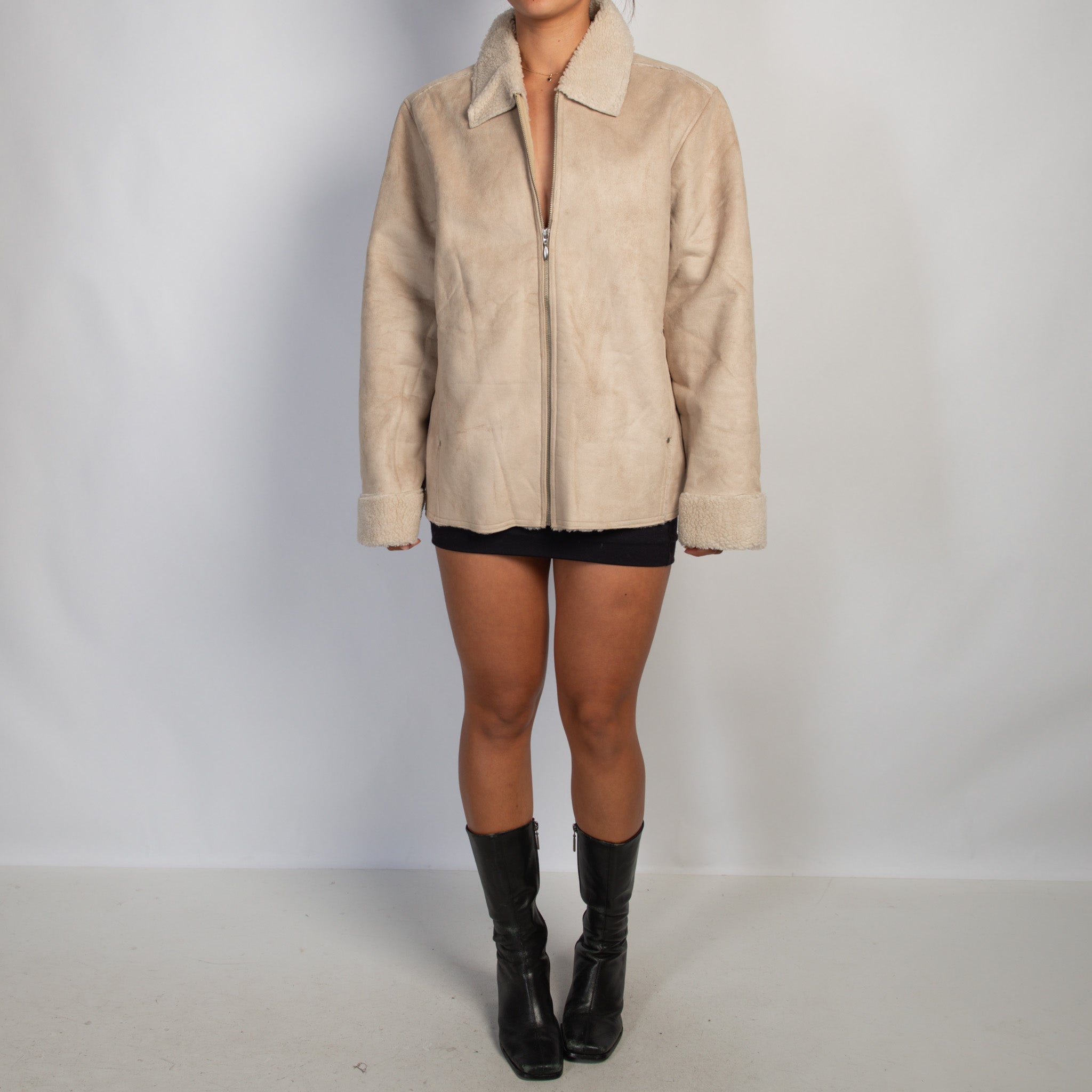 FAUX SUEDE JACKET