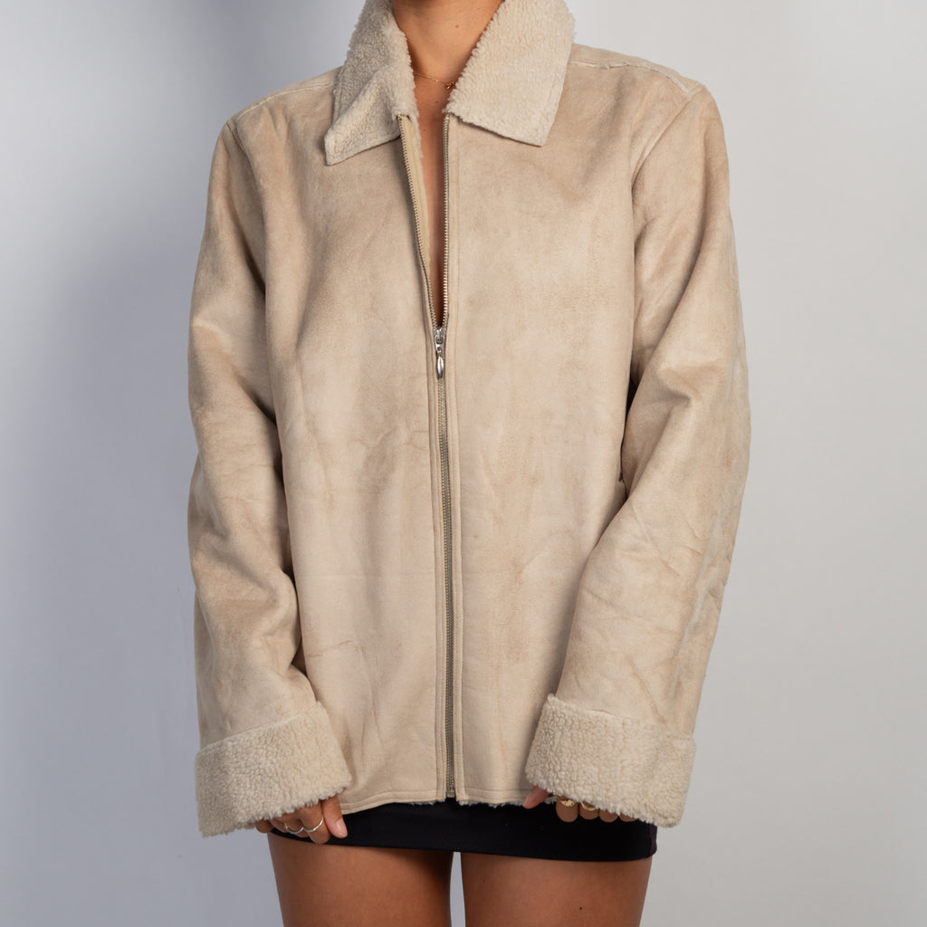 FAUX SUEDE JACKET