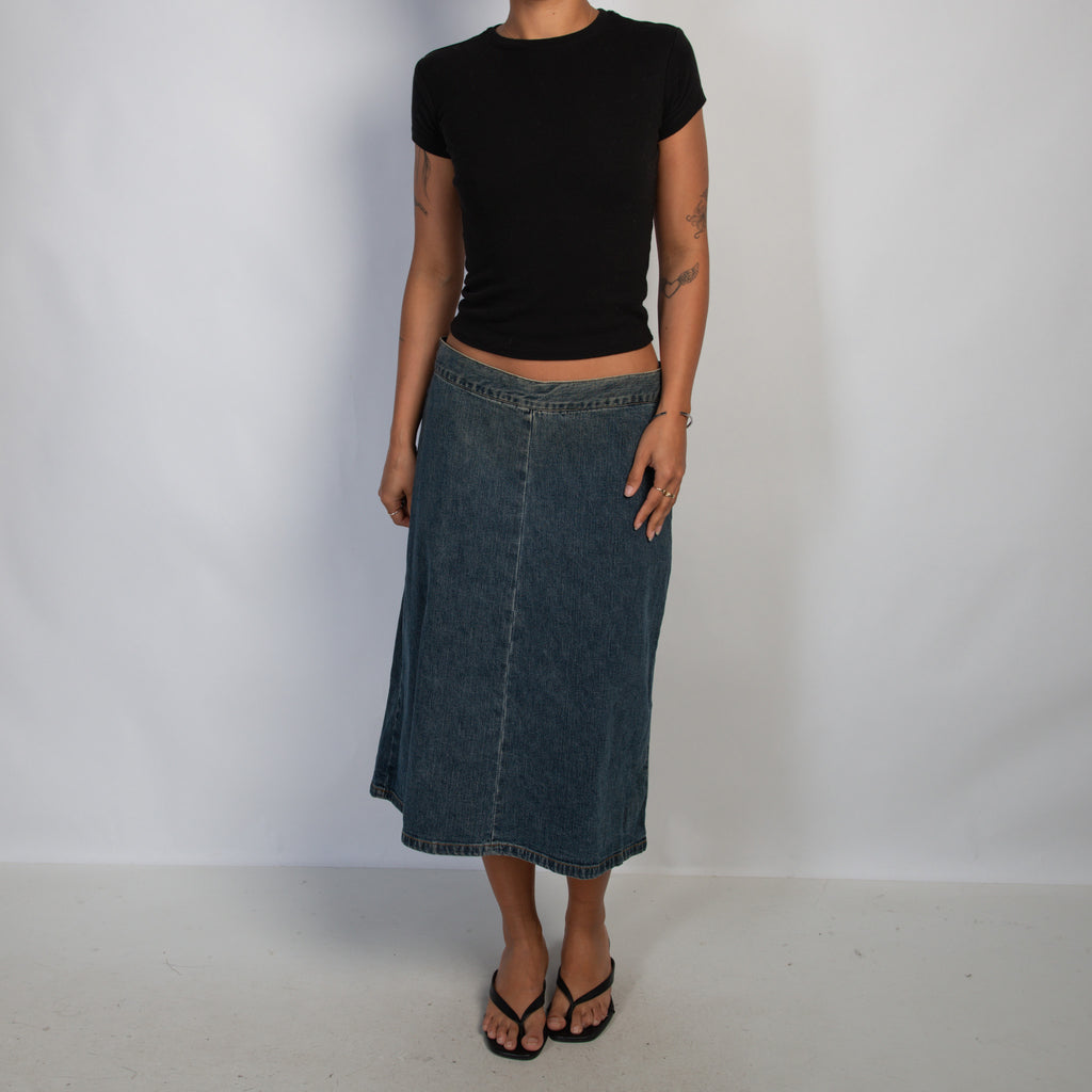 DENIM MIDI SKIRT