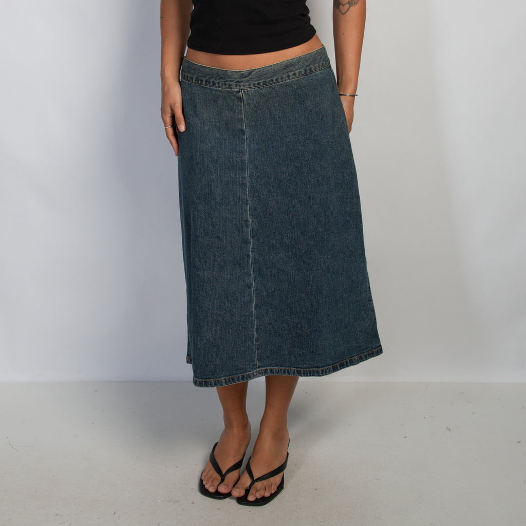 DENIM MIDI SKIRT