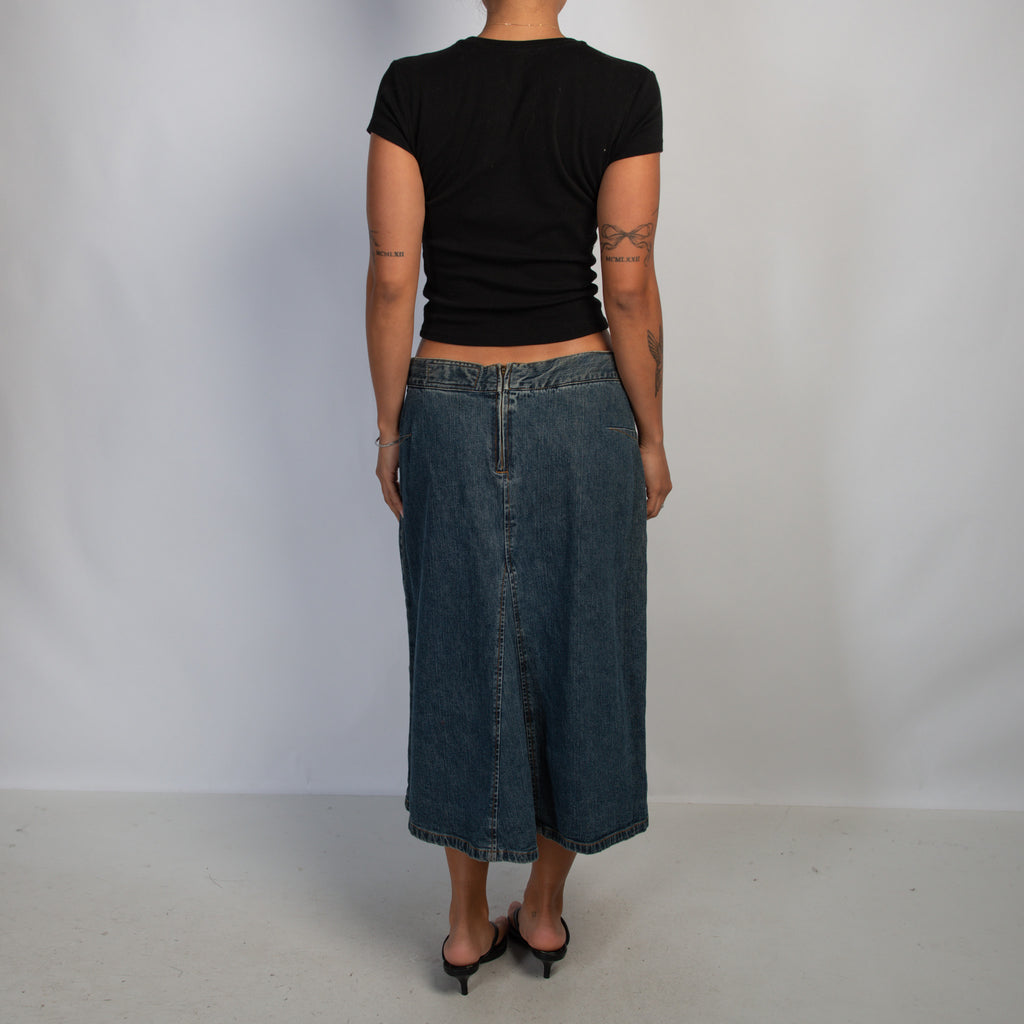 DENIM MIDI SKIRT