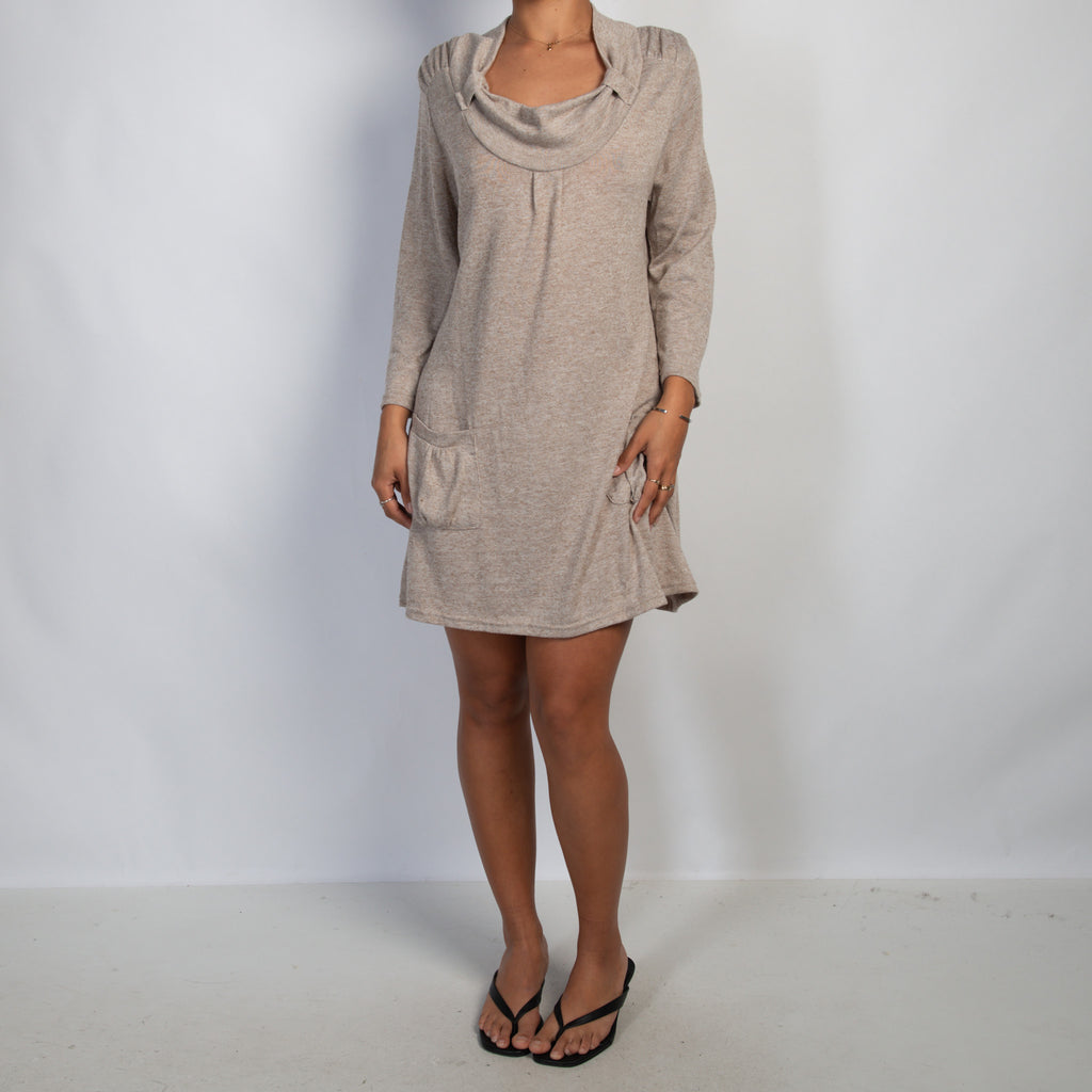 BEIGE MARLE MINI DRESS