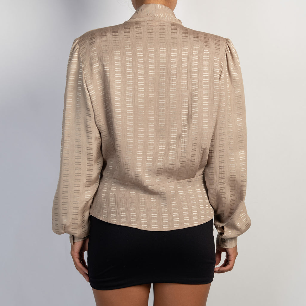BEIGE PATTERN BLOUSE