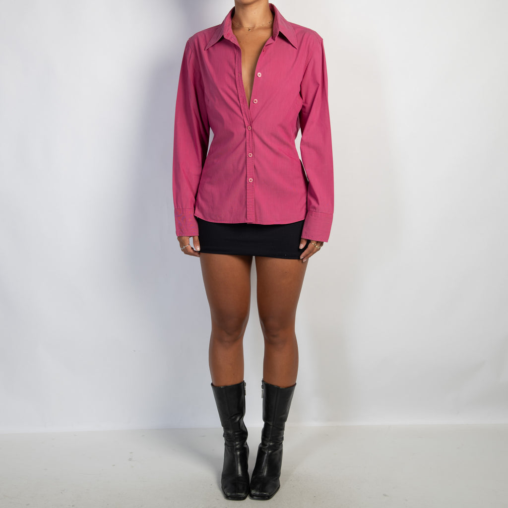 PINK BUTTON BLOUSE